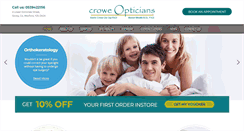 Desktop Screenshot of croweopticians.ie